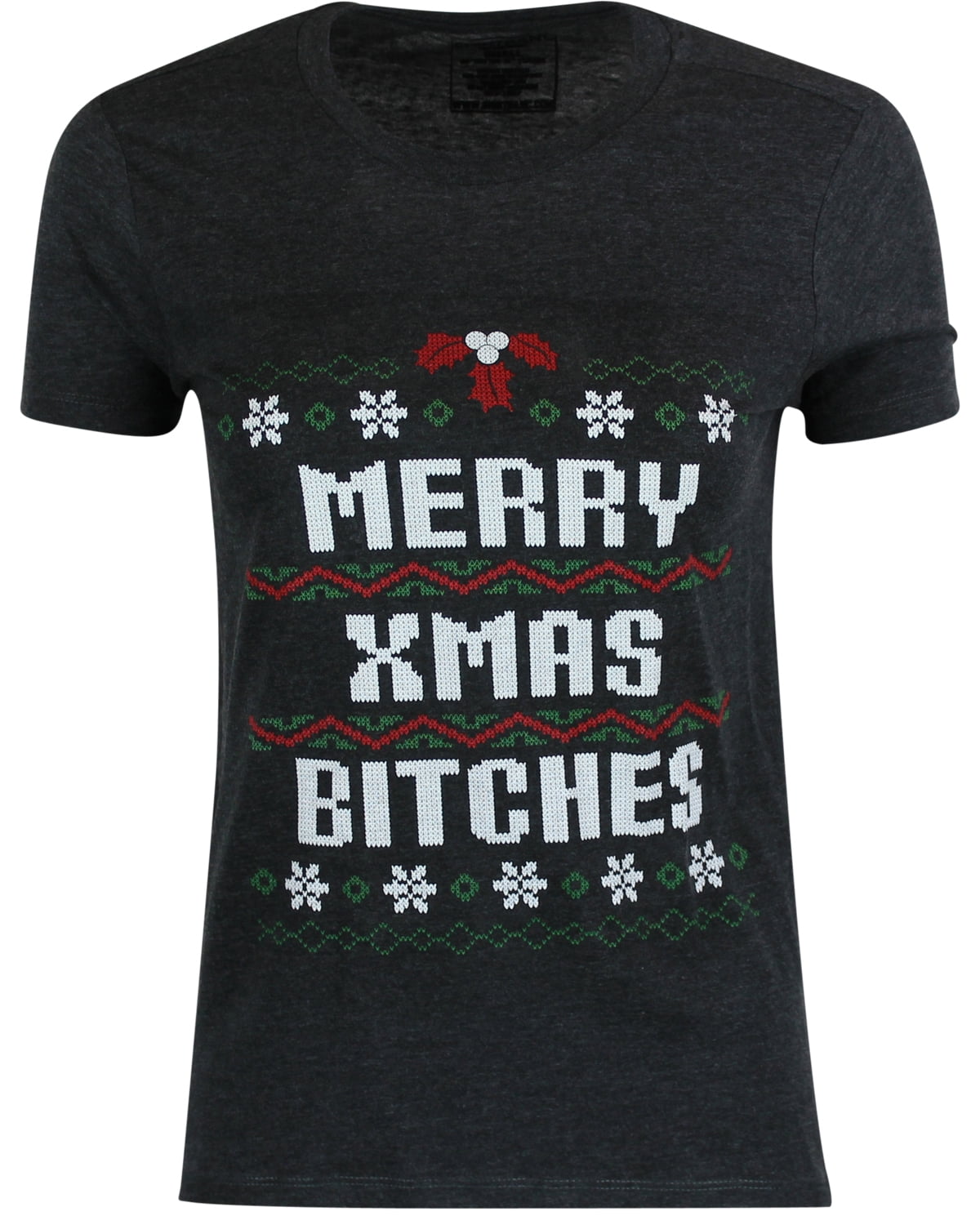 Womens Merry Christmas B*tches Shirt Ugly Christmas Sweater Shirt