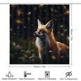 thumbnail image 2 of Nine Tailed Fox Chasing Butterfly 4PCS Shower Curtain Sets with Rugs with Non-Slip Bath Mat Toilet Rug，72" X 72", 2 of 7