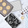 thumbnail image 5 of Pot Holders Set of 2 Heat Resistant 338℉ Kitchen Oven Gloves Potholder Cooking Baking Microwave Mitts Abstract Fish Animals, 5 of 7