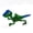 green, variant on 3D Printing Multi-Color Gradient Velociraptor Jurassic Dinosaur Skeleton Model Large Size Skull Velociraptor Action Figure