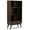 Auburn Brown, variant on Allora Solid Rubberwood Teak Brown Bookcase Rectangular 63.98" Unassembled