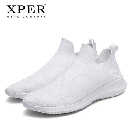 Light Comfort Casual Shoes Men Mesh Sneakers Spring Summer Loafers Male White Breathable Footwear