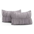 thumbnail image 4 of Lush Decor Umbre Fiesta Print Ruching Comforter, Full/Queen, Gray, 5-Pc Set, 4 of 11