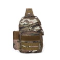 thumbnail image 1 of Bolsa de pecho deportivo Camping al aire libre Crossbody Packery Pack Side Cremallera Portátil Pesca Pesca Teléfono Mochila Mochila Highland Camuflaje Noticed OD003510-06, 1 of 7