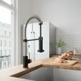 thumbnail image 6 of VIGO Edison Single Handle Pull-Down Sprayer Kitchen Faucet in Stainless Steel and Matte Black, 6 of 16