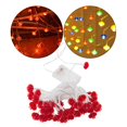 thumbnail image 4 of La secuencia roja linterna que cuelga de hadas Batería de 3 m Gloria Luces de hadas, 4 of 9