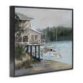 thumbnail image 4 of Stupell Industries Boat Marina Harbor Coastal Painting Black Framed Art Print Wall Art, 14 x 11, 4 of 10
