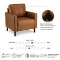 thumbnail image 6 of Bush Home Max 32W Accent Chair in Buffed Camel Vegan Leather, 6 of 7
