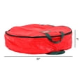 thumbnail image 2 of Unique Bargains 1 Pack Clothes Storage Bags Moving Bags Red 30*8in, 2 of 7