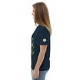 thumbnail image 4 of Good Luck Unisex Organic Cotton Tee Shirt Short Sleeve Crew Neck Variety (French Navy, S), 4 of 4
