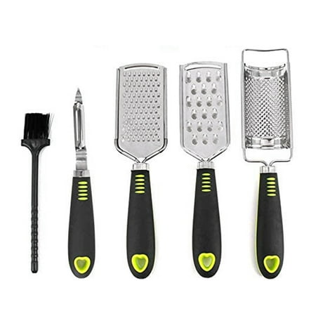 

Kitchen Cheese Grater Lemon Zester 4 Stainless Steel Blade& Handle for Cheese Ginger Lemon Garlic Carrot Etc