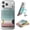 Desert Stripes, variant on Smartish MagSafe Wallet - Side Hustle Classic - Vegan Leather Slim Detachable Magnetic Card Holder Qi2 Certified iPhone MagSafe Wallet for Apple iPhone 17/16/15/14/13/12 Models - Black Tie Affair