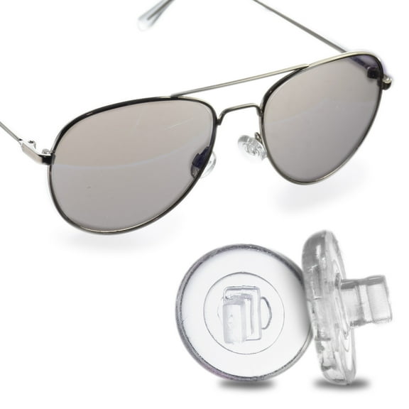 GMS Optical 11mm Round Shape Silicon Nose Pads for Glasses, Sunglasses, and Eye Wear (2 Pair)