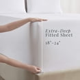 thumbnail image 3 of Nestl Extra Deep Pocket Twin Sheets - 4 Piece Soft Microfiber Bed Sheets Set Fits 18"-24" Mattresses, White, 3 of 8