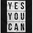 thumbnail image 2 of Yes You Can Encouragement Motivation Men's Graphic T Shirt Tees Brisco Brands L, 2 of 4