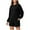 Black, variant on Plus Size Sweatsuits Womens Long Sleeve Loose Sweatshirt Womens Tops Pocket Blouses Long Sleeve Round-Neck Blouses Two Piece Sports Suit Set S-180 White XXL