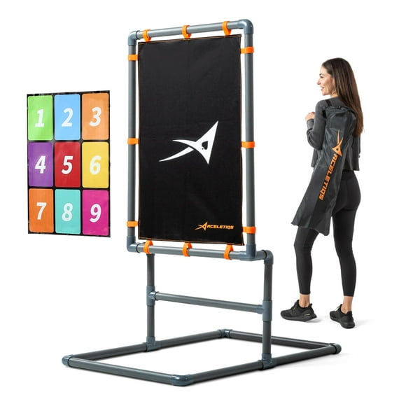 Wiffle Ball Strike Zone Target Blitzball Strike Zone Blitzball Set Blitz Balls Set | Official Size 30" x 23" | 1.5" Durable Balanced Piping | Carry Bag Included