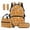 Exercise Capybara, variant on Jeiento Peeking Cat Backpack And Lunch Box Set for Kids 4 Piece 17 Inch School Backpack, Lunch Bag, Pencil Case, Bookmark for Boys Girls Primary Elementary School