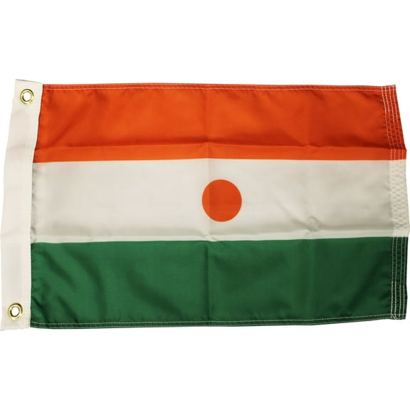 Niger - 12"X18" Nylon Flag