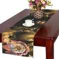 thumbnail image 3 of BSDHOME Rose Flowers And Golden Crystals Cotton Linen Table Runner 16x72 Inches, 3 of 5