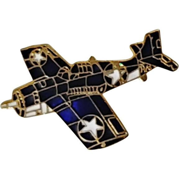 WWll F4F Grumman Wildcat Hat, Lapel, Brooch Collector's Pin 1-1/4"W x 1/2"H