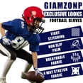 thumbnail image 4 of Guantes de fútbol GIAMZONP Youth Sticky Wide Receiver para niños, 4 of 7
