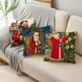 thumbnail image 4 of Fundas de almohada navideñas para sofá, cojines de 40/45/50cm con diseño de Papá Noel, renos de Navidad, decoración del hogar, 4 of 4