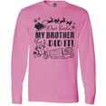 thumbnail image 3 of Inktastic Dear Santa, My Brother Did It Funny Christmas Long Sleeve T-Shirt, 3 of 5