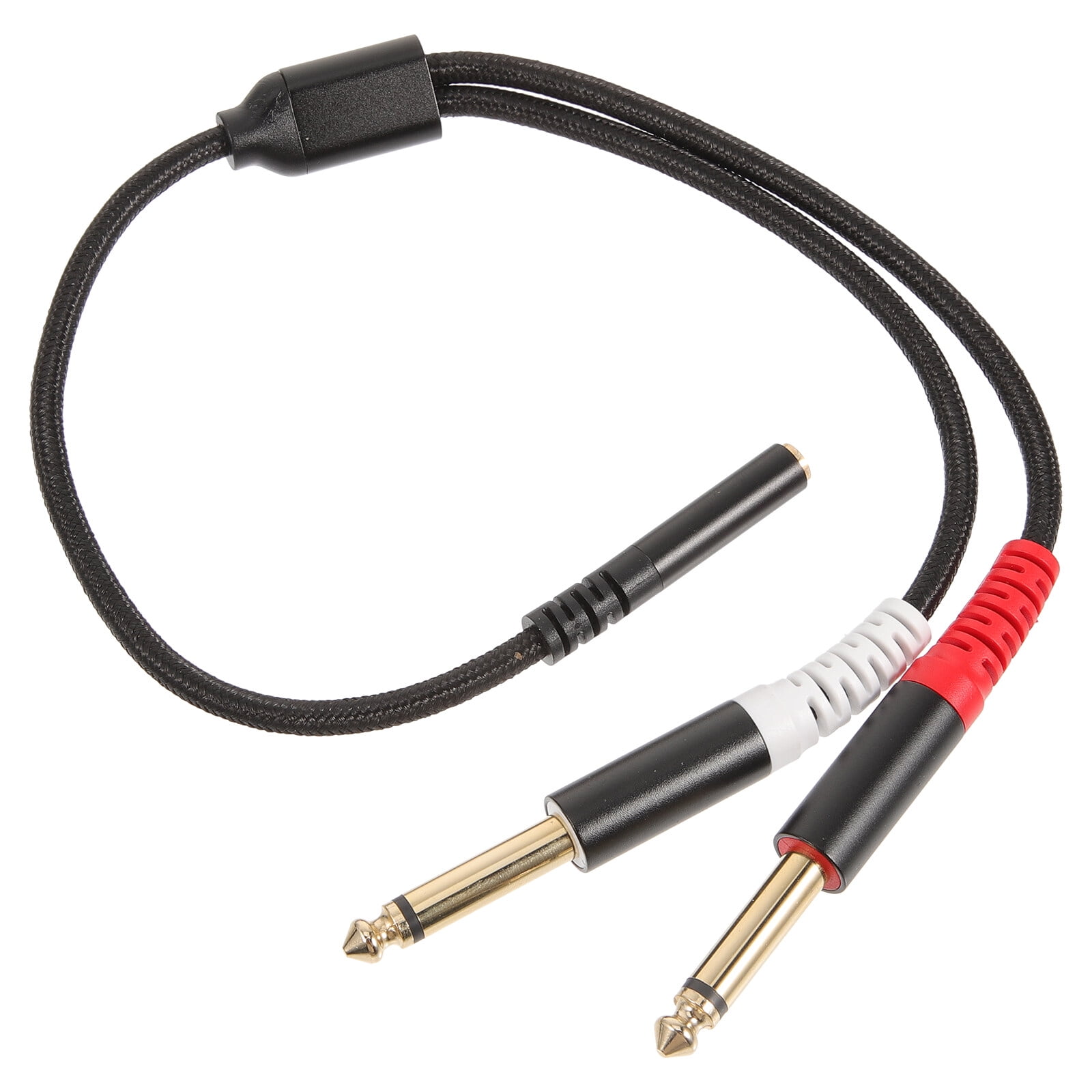 Audio Cable Splitter 3.5mm Female To Dual 6.35mm Male Audio Adapter