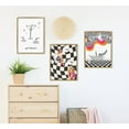 thumbnail image 3 of Kate and Laurel Sylvie Girl Dinner Framed Canvas Wall Art by Honey Island Studio, 18x24 Bright Gold, Cute Martini Glass Art for Wall, 3 of 7