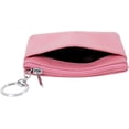 thumbnail image 3 of LAICAIW Women's Genuine Leather Coin Purse Mini Pouch Change Wallet with Keychain,Pink, 3 of 6