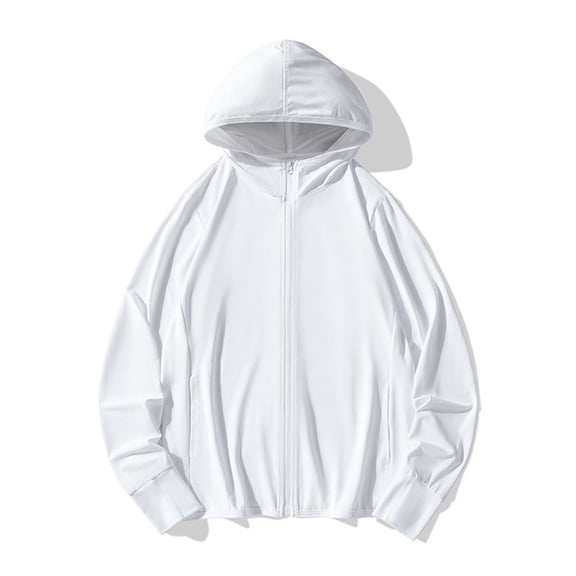 ylioge M-4X Plus Size Sun Protection Shirts for Women Long Sleeve Zip Up Jackets Womens Casual Solid Color Breathable Athletic Workout Hoodies Tops