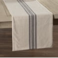thumbnail image 6 of Piper Classics Market Place Gray Grain Sack Stripe 36" Table Runner, 6 of 6