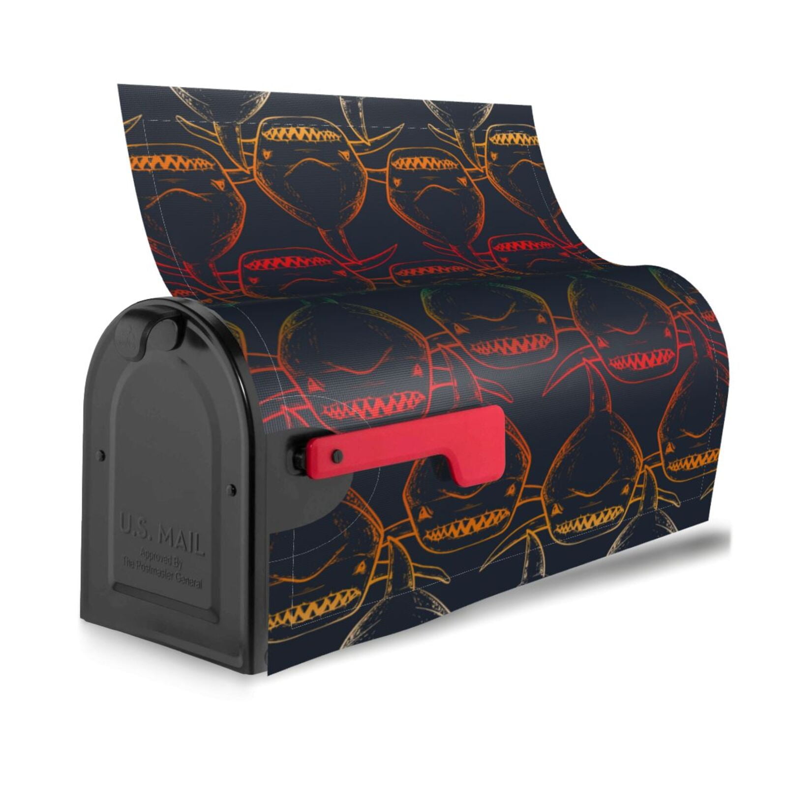 Kdxio Magnetic Mailbox Cover 25.5x21 in Mailbox Cover Outdoor Decoration Holiday Mailbox Covers for Home Garden Yard-25.5x21 in