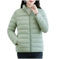 thumbnail image 5 of EOYWHK Juniors Puffer Jackets Lightweight Fall Trendy Coats Full Zipper Thick Warm Coats, 5 of 9