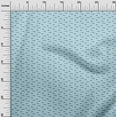 thumbnail image 3 of oneOone Tissu Popeline de Coton Bleu Clair Rétro Motif de Poisson Tissu Imprimé au Mètre 56 Pouces de Large, 3 of 5
