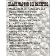 Black Castor Oil Organic USP Grade Hexane Free Cold Pressed Premium Pure 8 oz