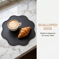 thumbnail image 6 of Unique Bargains Set of 6 Faux Leather Placemats for Kitchen Table Decor Black 15"x15", 6 of 7