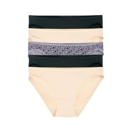 

Felina Smooth Low Rise Bikini Panties - Seamless Underwear for Women Panties for Women (5-Pack) (City Vibes Large)