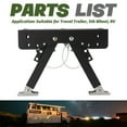 thumbnail image 3 of Kit Stabilisateur d'Escalier, Kit Stabilisateur de Marche RV Stabilité Améliorée Hauteur Réglable 2.8-11.4 Pouces pour 5e Roue, 3 of 7