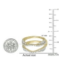 thumbnail image 4 of Dazzlingrock Collection 0.75 Carat (ctw) 14K Diamond Ladies Anniversary Wedding Band 3/4 CT, Yellow Gold, Size 4.5, 4 of 6