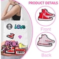 thumbnail image 4 of 20pcs Pretty Embroidered Iron on Patches Lipstick Sexy Mouth High Heel Shoes Cosmetics Sew on Appliques Decorative Repair Patch for Women DIY Clothing Dress Bag Hat Craft, 4 of 8