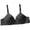 Black, variant on SIYUDAN Women's Reducing Push Up Small Cup Thin Wire Breathable Jacquard Bow Bra Bras for Women Womens Seamless Wireless Full Coverage T-Shirt Bra, Size 75B