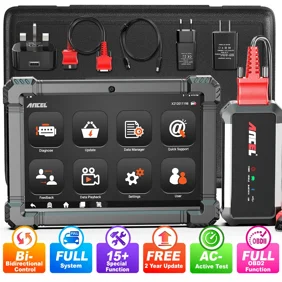 أداة المسح الضوئي ثنائية الاتجاه ANCEL X7 Bluetooth OBD2 أداة المسح التشخيصي للنظام الكامل مع 10 إعادة ضبط للاختبار النشط TPMS DPF EPB لإعادة ضبط الزيت