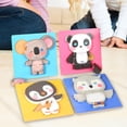 thumbnail image 4 of HILABEE 4Pcs Animal Shape Puzzles Board Early Educational Color Shapes Montessori D, 4 of 7