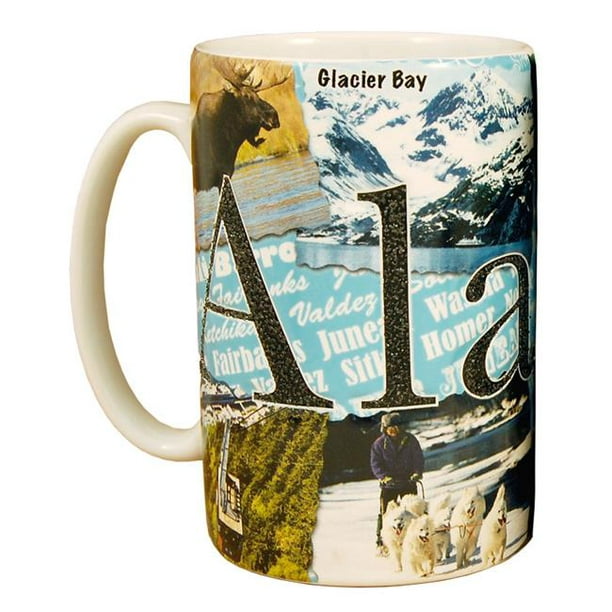 Americaware SMALA03 Mug Gravé Alaska 18 oz de Haut