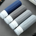 thumbnail image 5 of Micebay Leak-Proof 3-oz Silicone Squeezable Travel Bottles for Toiletries, Refillable Travel Size Containers, BPA Free, TSA Approved, Navy Gray, 4 Pack, 5 of 10