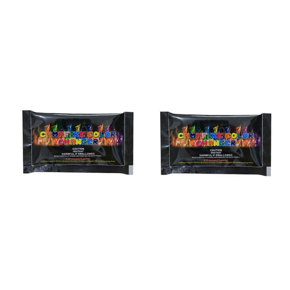 Fasiaou Mystical Fire Flame Colorant Vibrant Long-Lasting Pulsating Flame Color Changer for Indoor or Outdoor Use 0.882 oz Packets Count Box by Mystical Fire