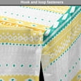 thumbnail image 4 of Pastel Dog Crate Cover, Hand Drawing Sketch of Motifs in Grunge Pattern Tribal Themed Pattern, Easy to Use Pet Kennel Cover Small Dogs Puppies Kittens, 7 Sizes, Teal Orange Pale Yellow, by Ambesonne, 4 of 6