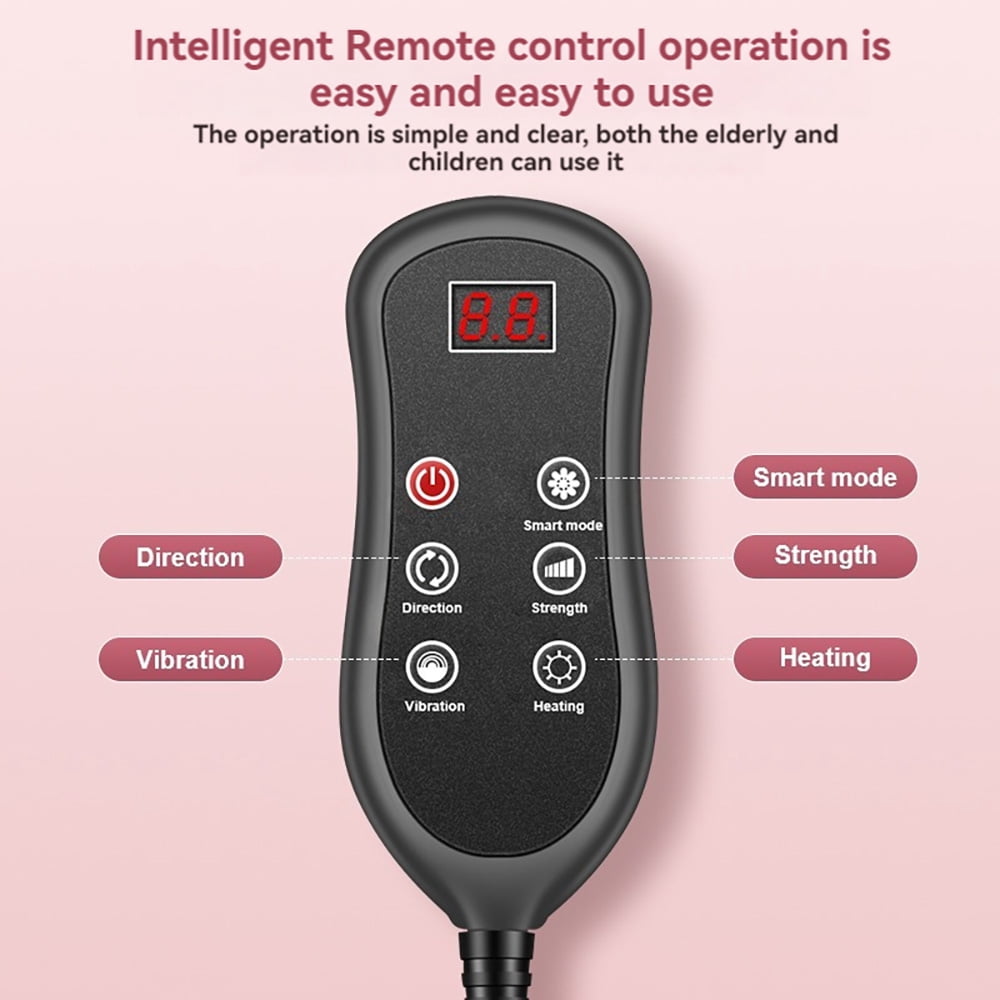 Admbm Neck Massager Pillow w/ Heat & Red Light Therapy, Curved Neck Kneading Massage w/ Heat and Remote Control (1 Piece)
